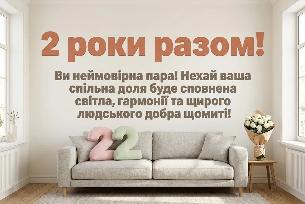 З днем весілля на 2 роки — що побажати парі на паперовий ювілей?