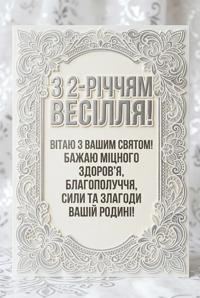 З днем весілля на 2 роки — що побажати парі на паперовий ювілей?