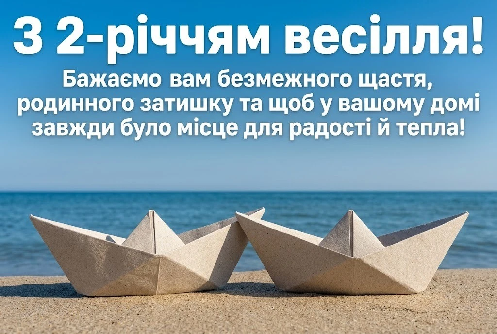 З днем весілля на 2 роки — що побажати парі на паперовий ювілей?