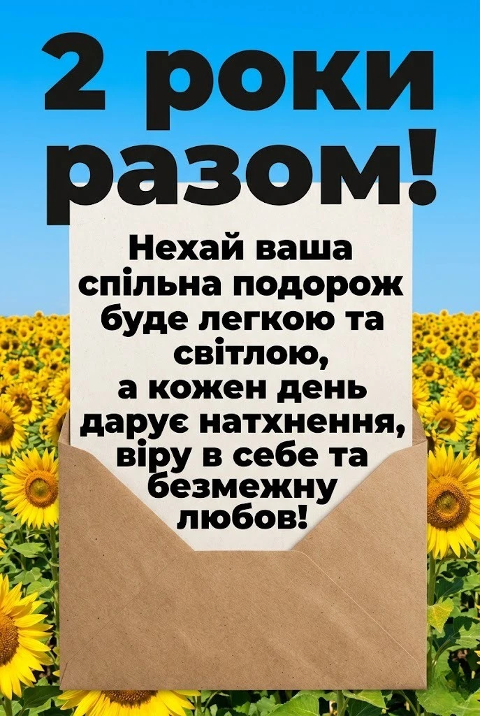 З днем весілля на 2 роки — що побажати парі на паперовий ювілей?