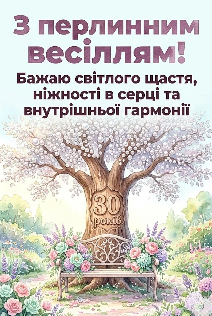 Ювілей 30 років шлюбу: підбірка вітань, що надихають