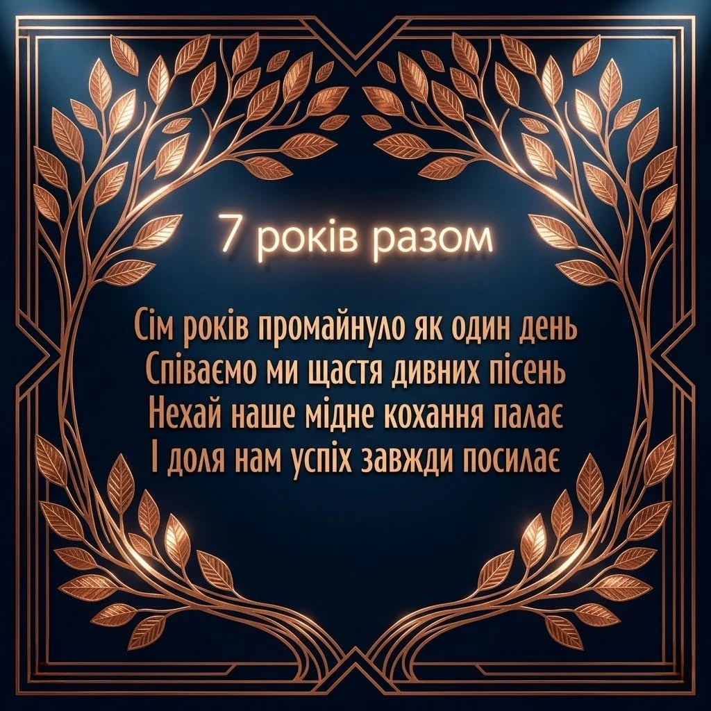 Мідна річниця шлюбу: найтепліші слова вдячності та картинки коханому
