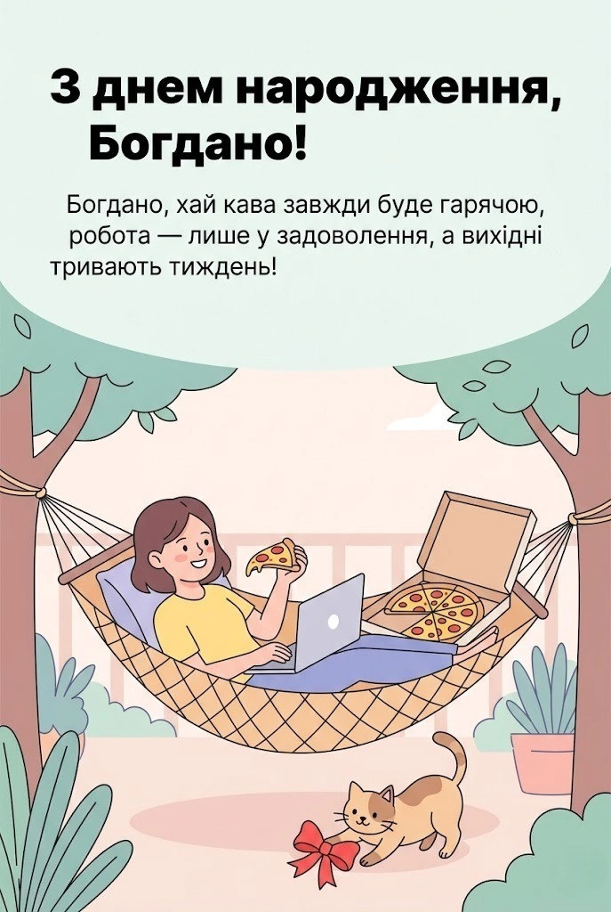 З днем народження, Богдано! Підбірка найтепліших побажань для душі