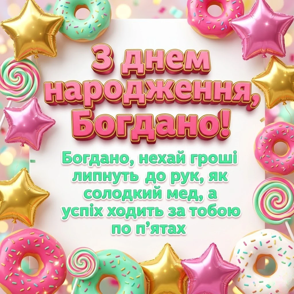 З днем народження, Богдано! Підбірка найтепліших побажань для душі