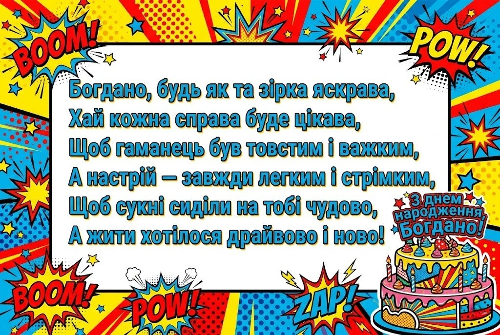 З днем народження, Богдано! Підбірка найтепліших побажань для душі