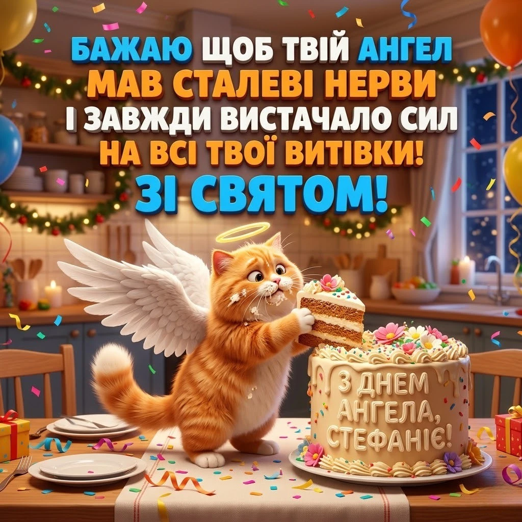 З днем ангела, Стефаніє! Красиві побажання у прозі та картинках