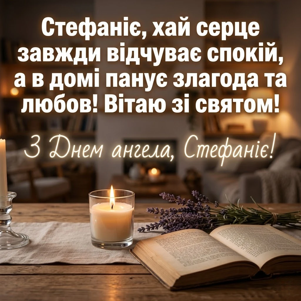 З днем ангела, Стефаніє! Красиві побажання у прозі та картинках