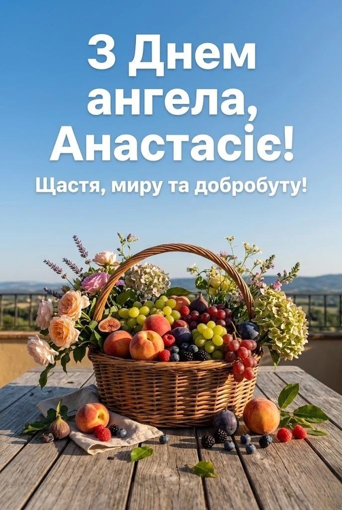 Красиві привітання з днем ангела Анастасії на будь-який смак
