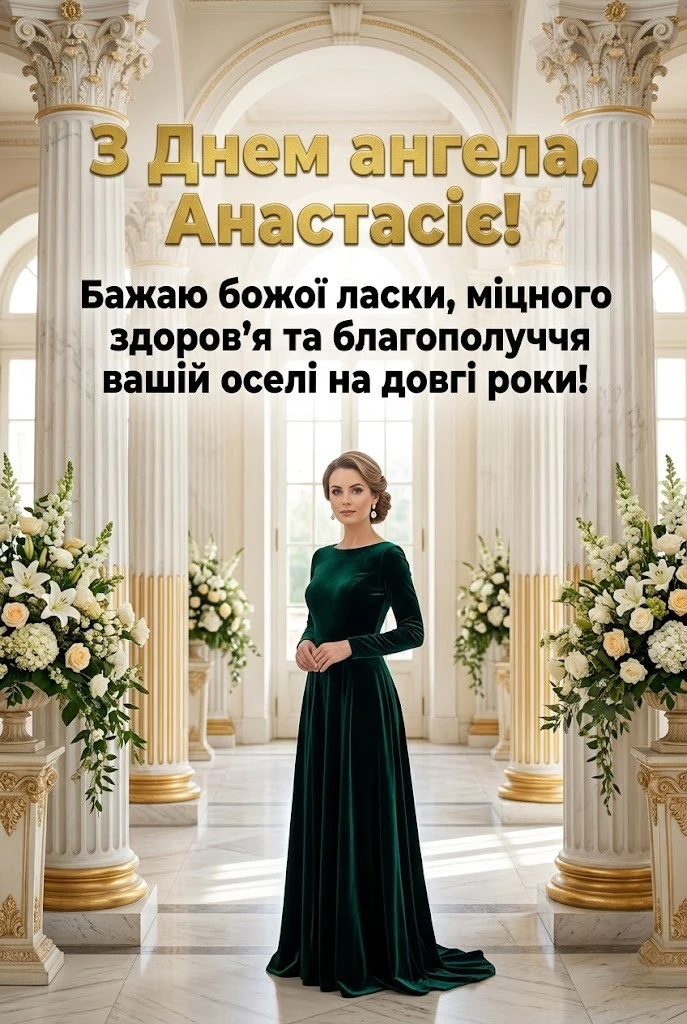 Красиві привітання з днем ангела Анастасії на будь-який смак