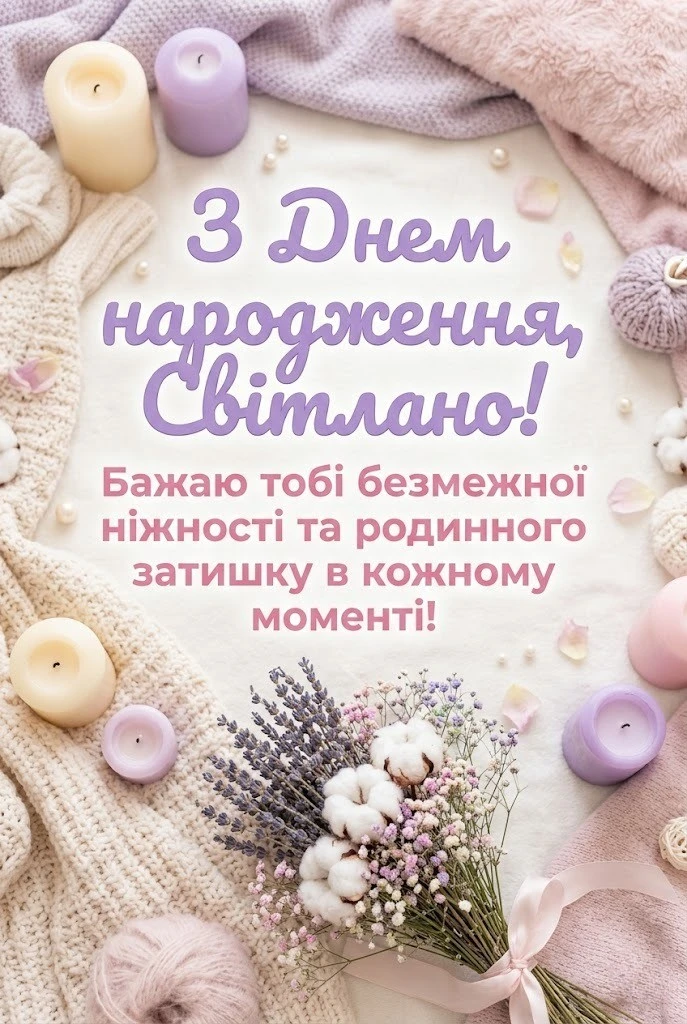 Світлані з любов’ю: найкращі тексти привітань до дня народження