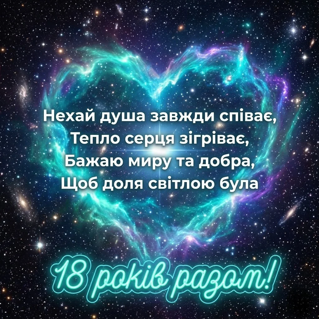 Бірюзове весілля: як привітати з 18-річчям спільного життя