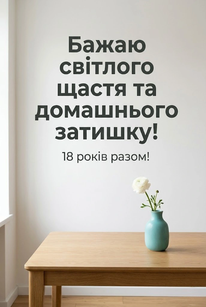 Бірюзове весілля: як привітати з 18-річчям спільного життя