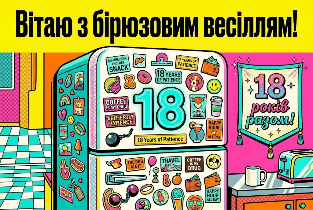 Бірюзове весілля: як привітати з 18-річчям спільного життя