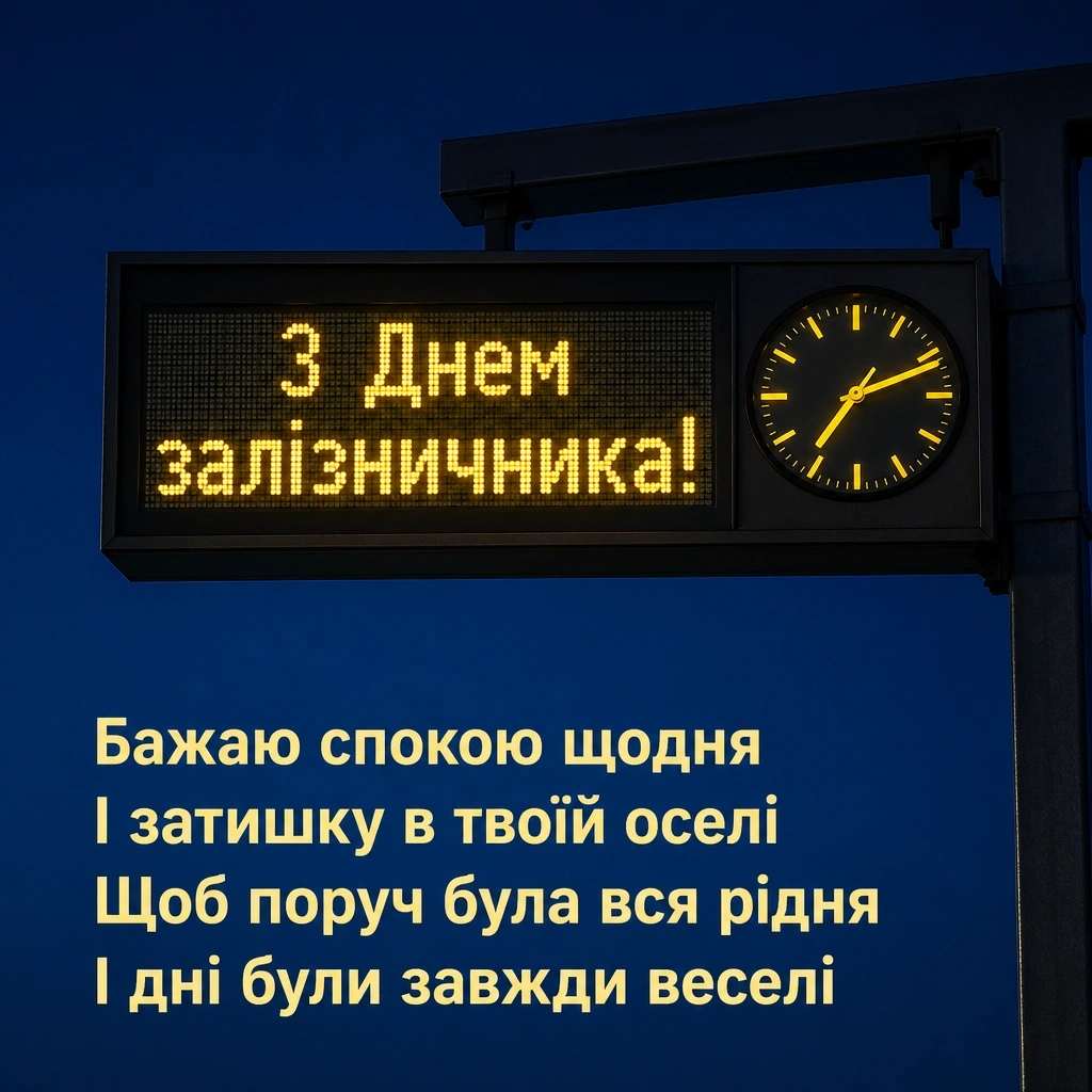 день залізничника привітання