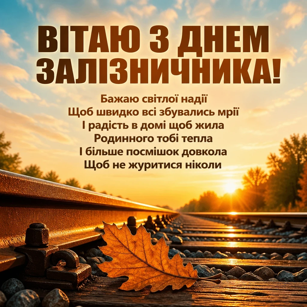 день залізничника привітання