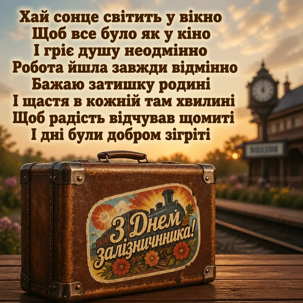день залізничника привітання