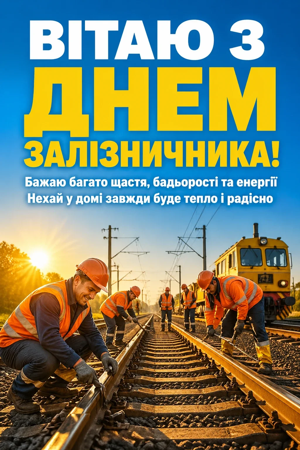 день залізничника привітання
