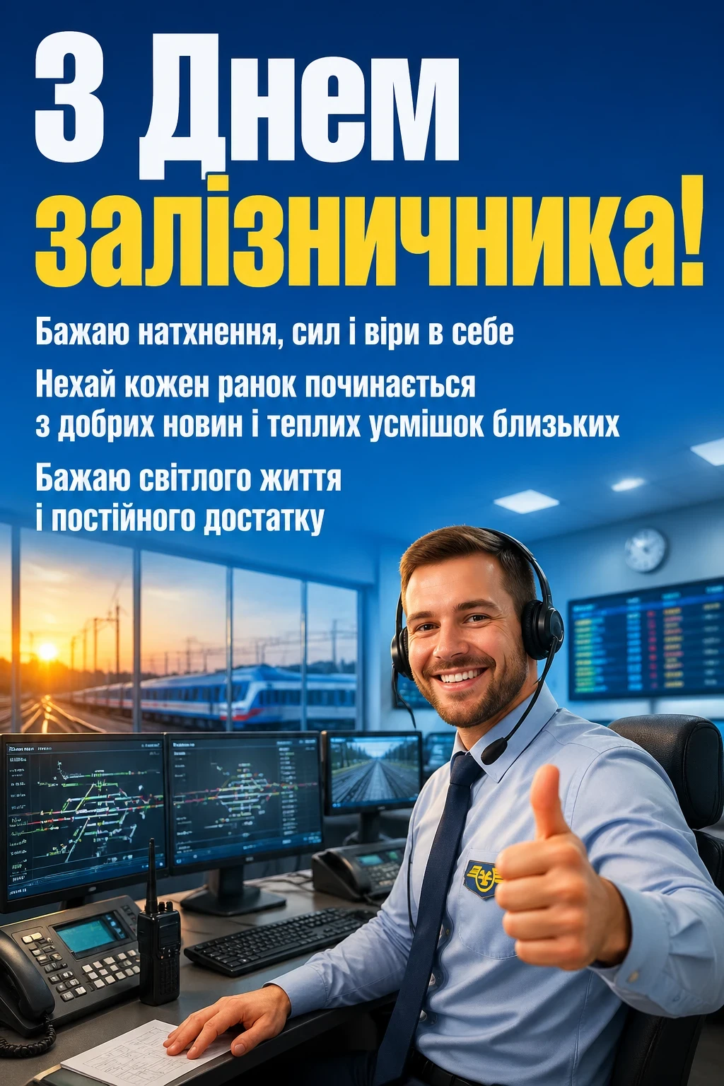 день залізничника привітання
