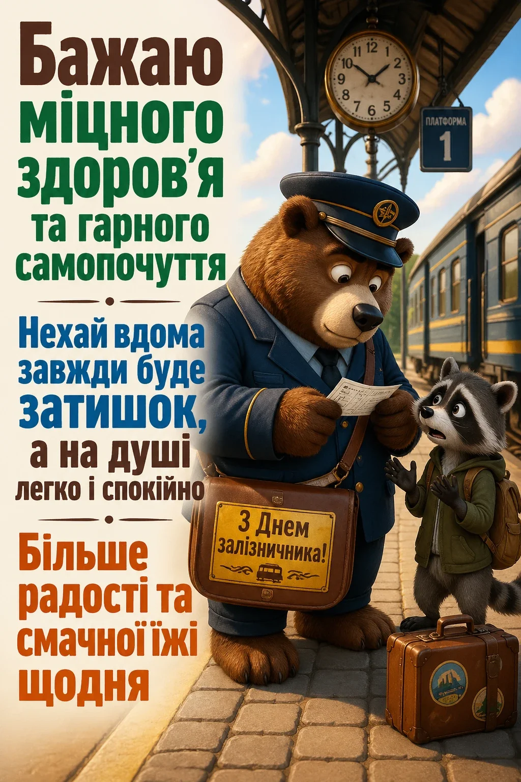 день залізничника привітання