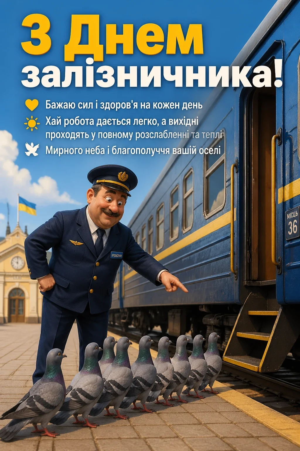 день залізничника привітання