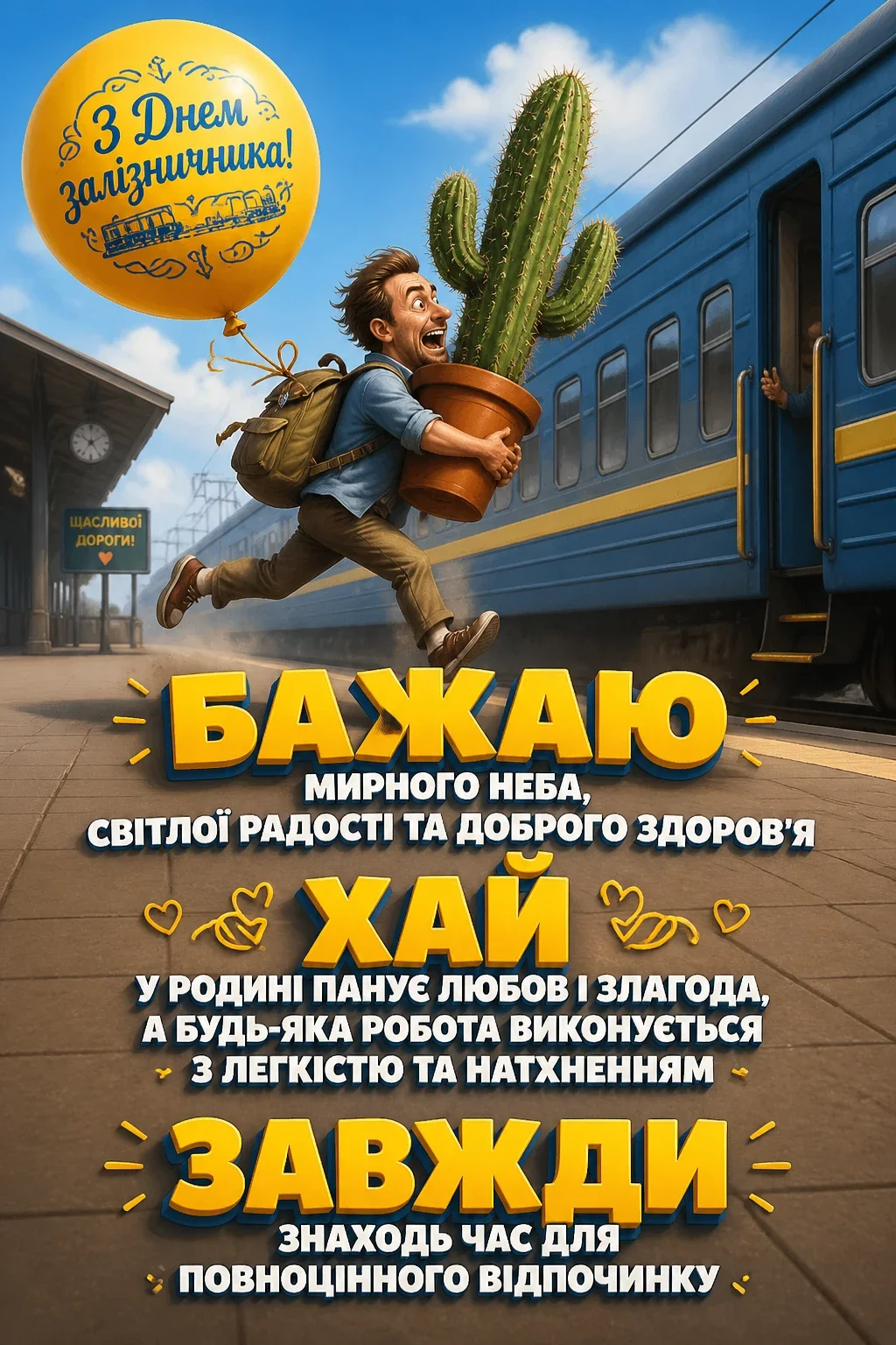день залізничника привітання