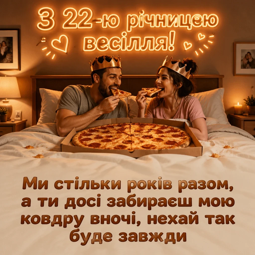 22 роки весілля привітання