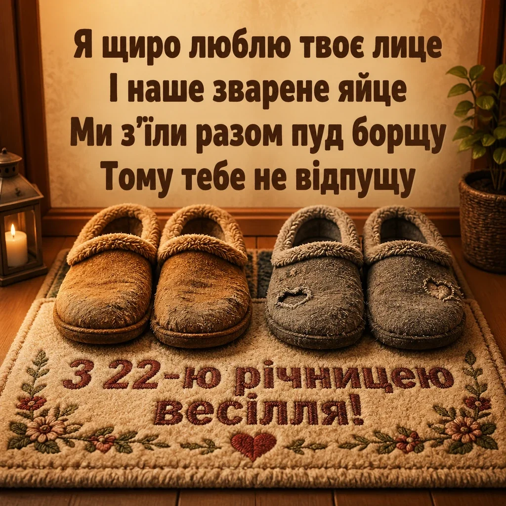22 роки весілля привітання