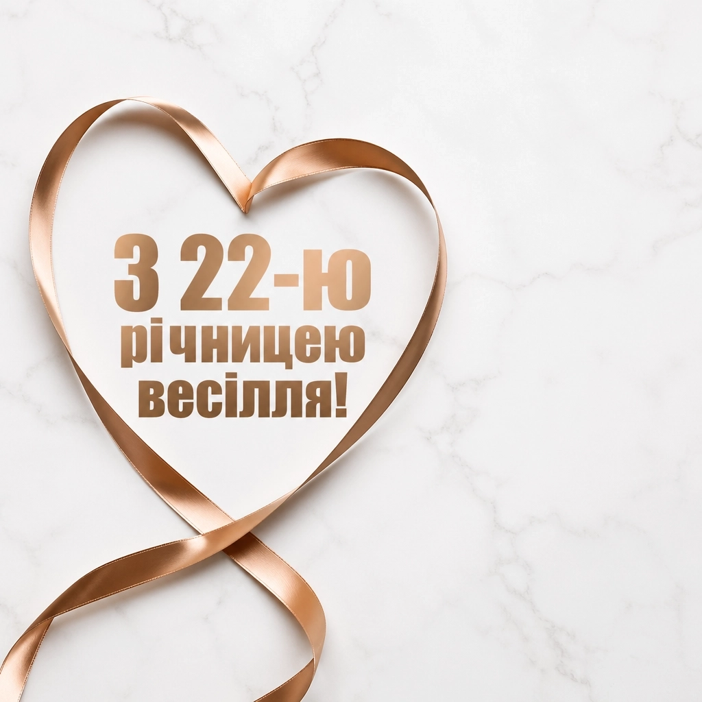 22 роки весілля привітання