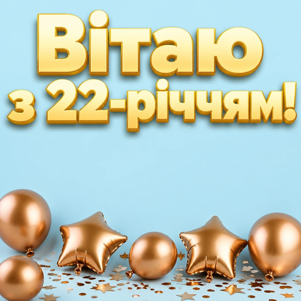 22 роки весілля привітання