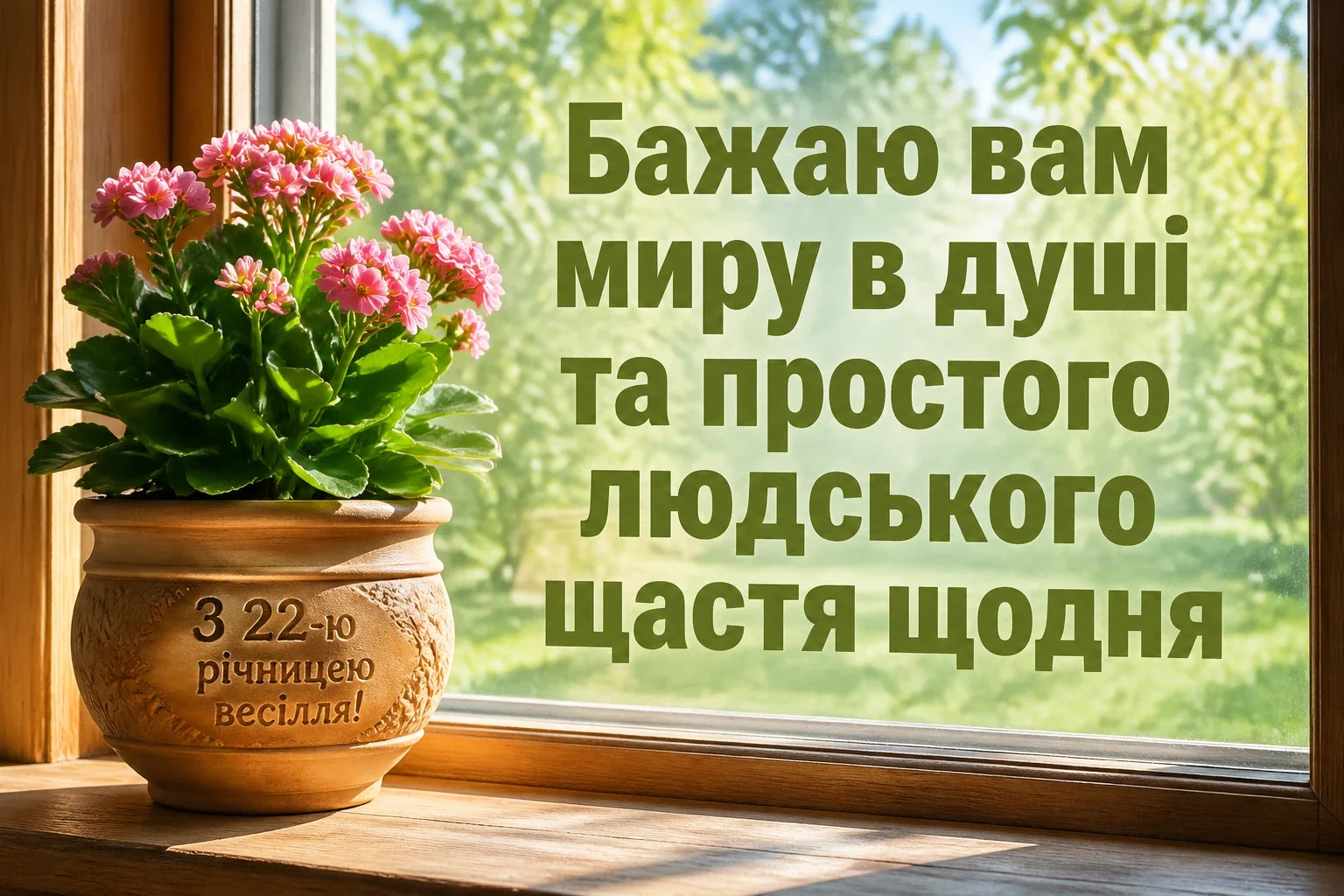 22 роки весілля привітання