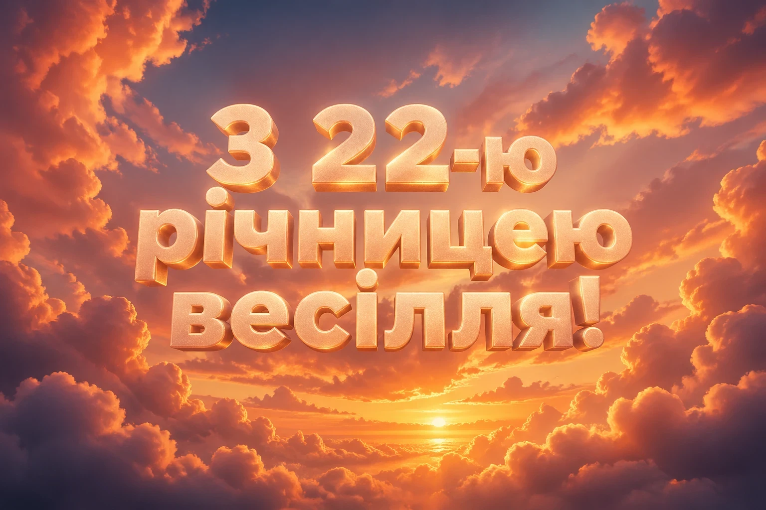 22 роки весілля привітання