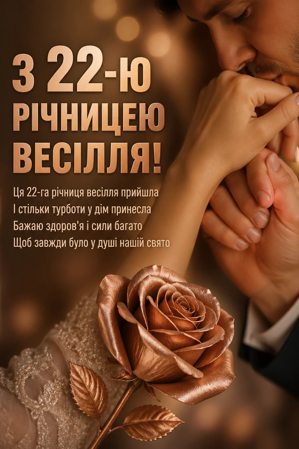 22 роки весілля привітання