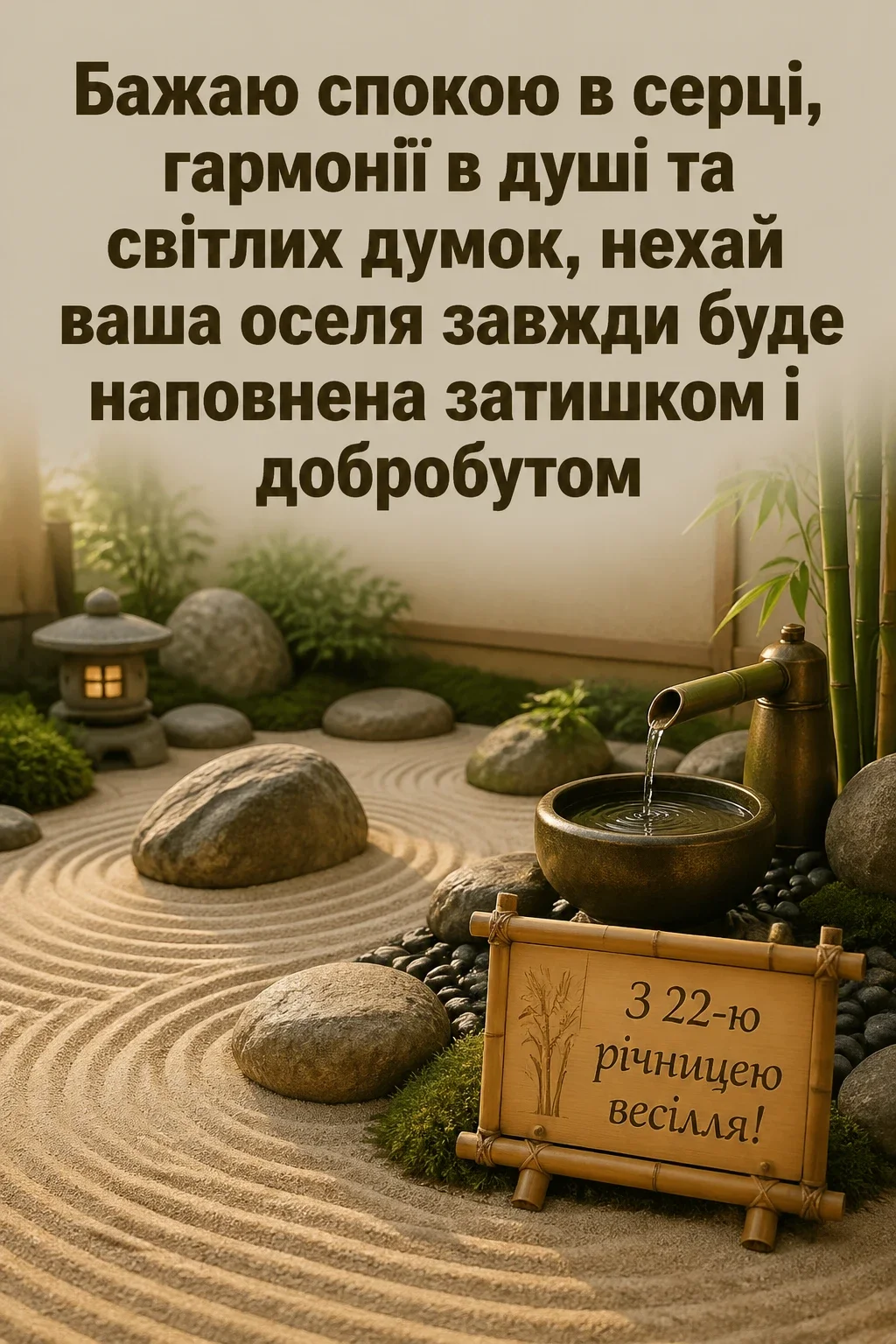 22 роки весілля привітання