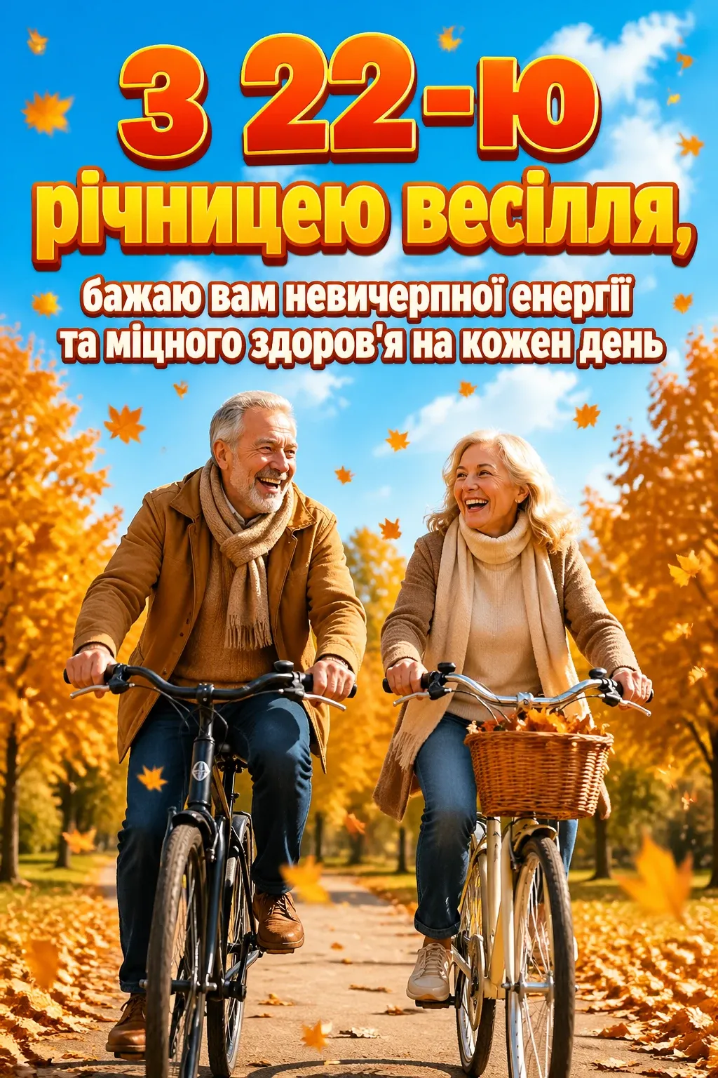 22 роки весілля привітання