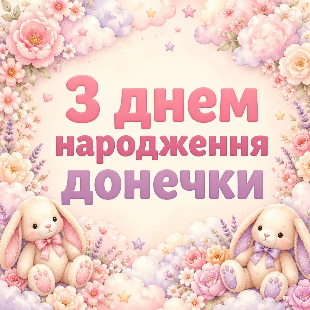 привітання батьків з днем народження донечки