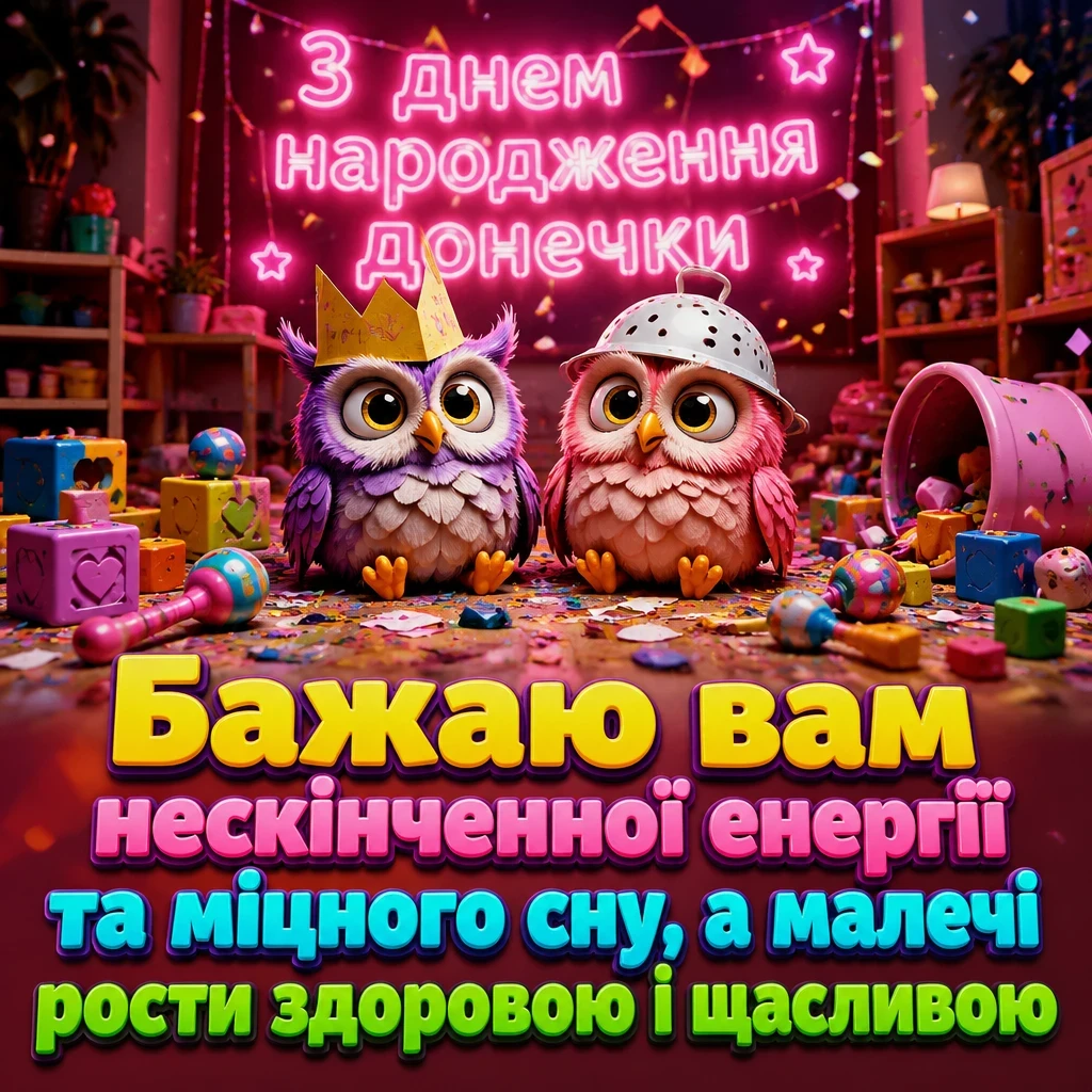 привітання батьків з днем народження донечки