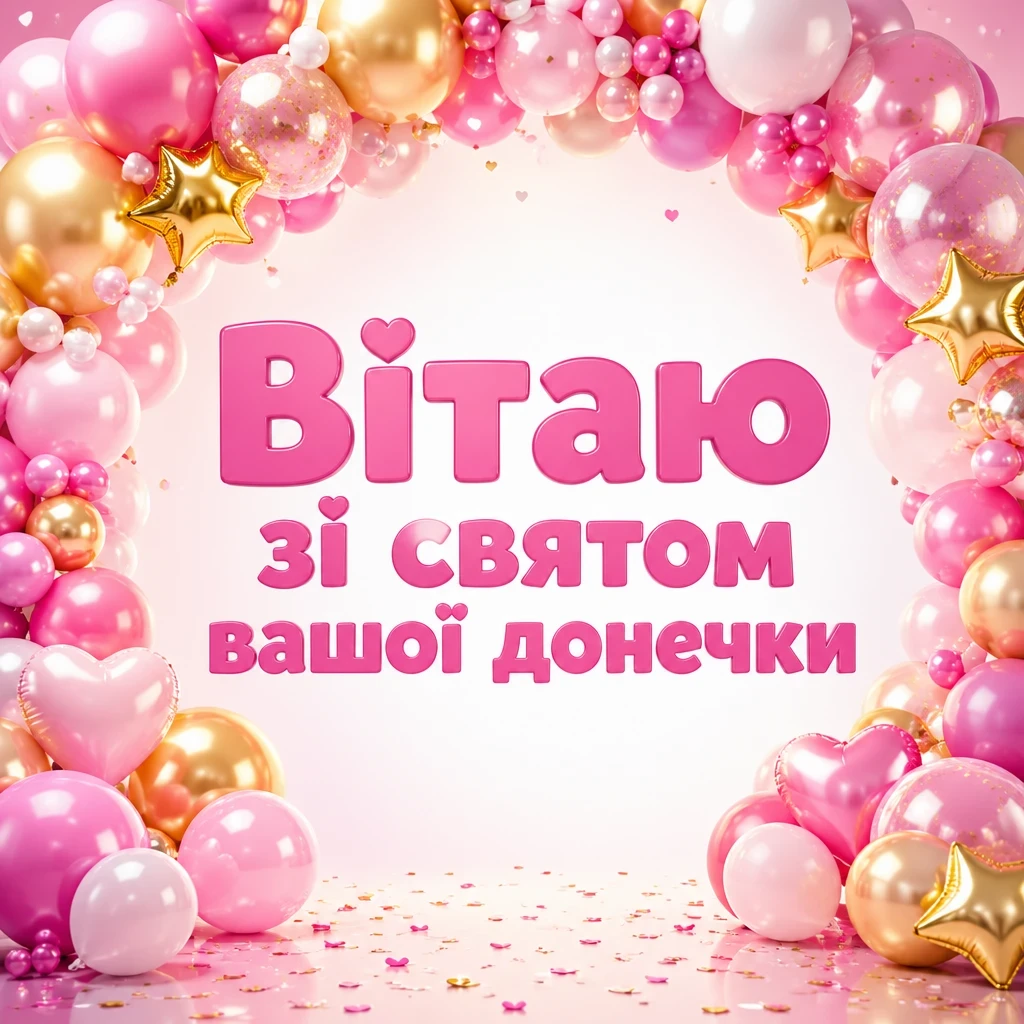 привітання батьків з днем народження донечки