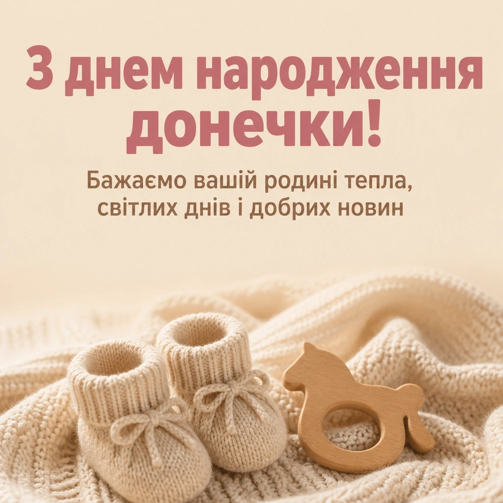 привітання батьків з днем народження донечки
