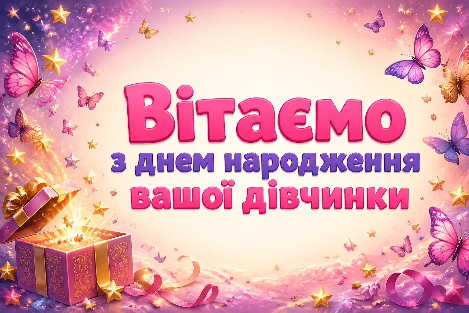 привітання батьків з днем народження донечки