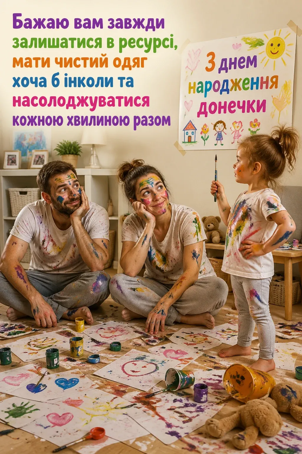 привітання батьків з днем народження донечки