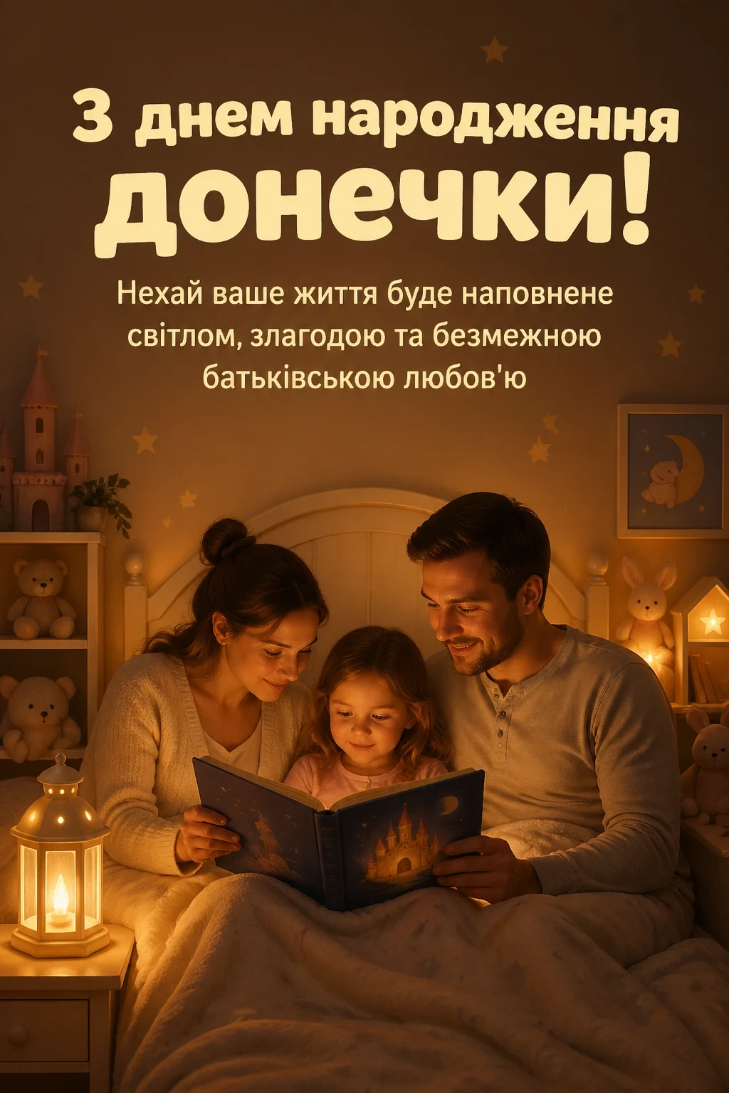привітання батьків з днем народження донечки