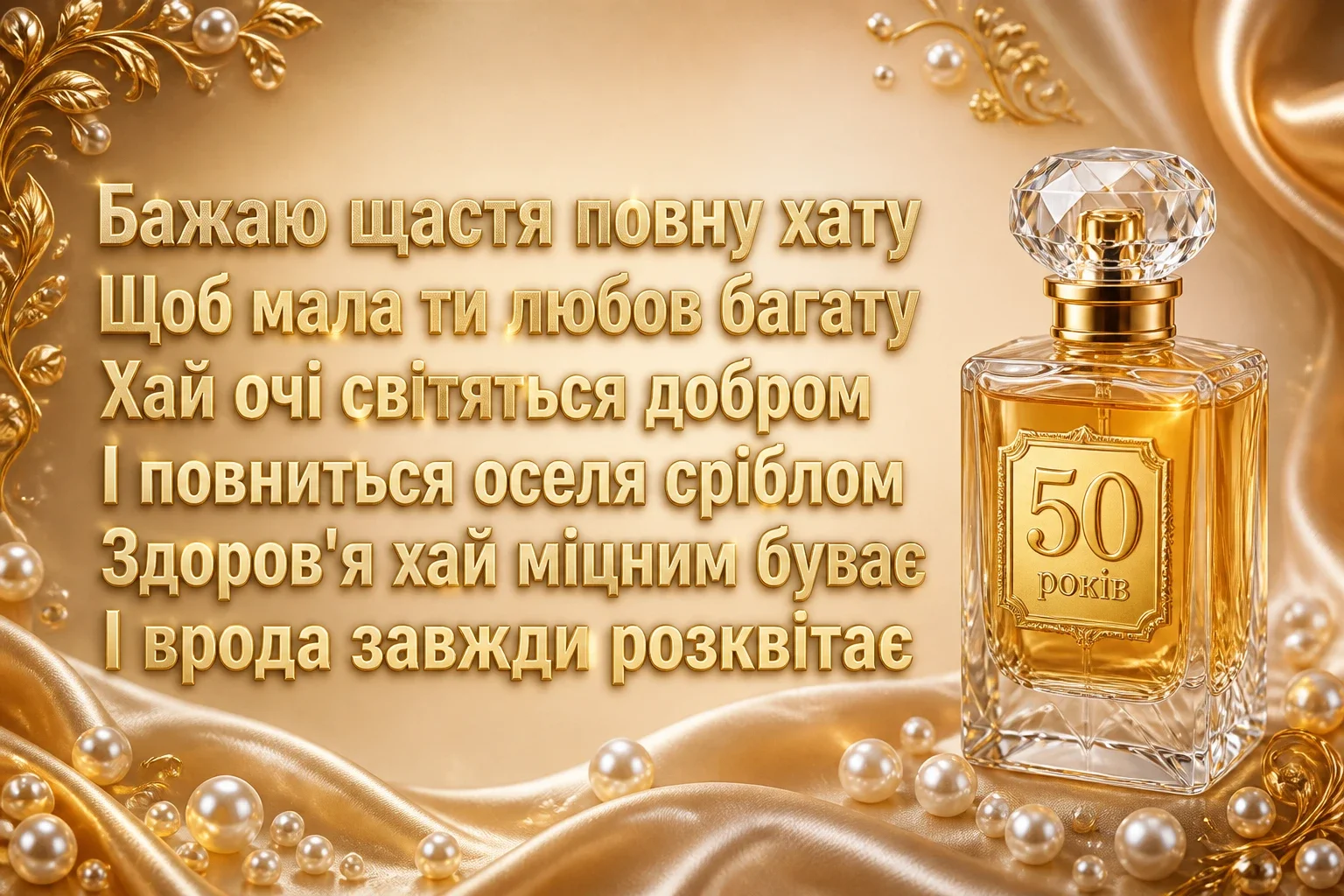 Жінці листівки з привітанням з ювілеєм 50 років