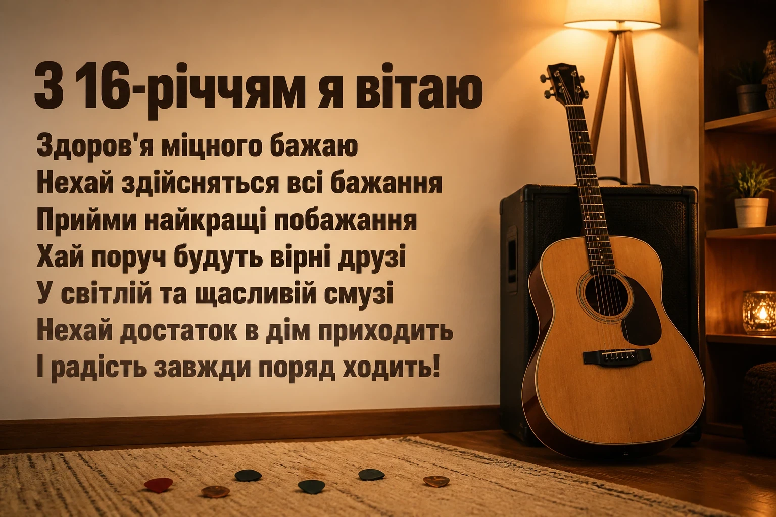 привітання з 16-річчям хлопця