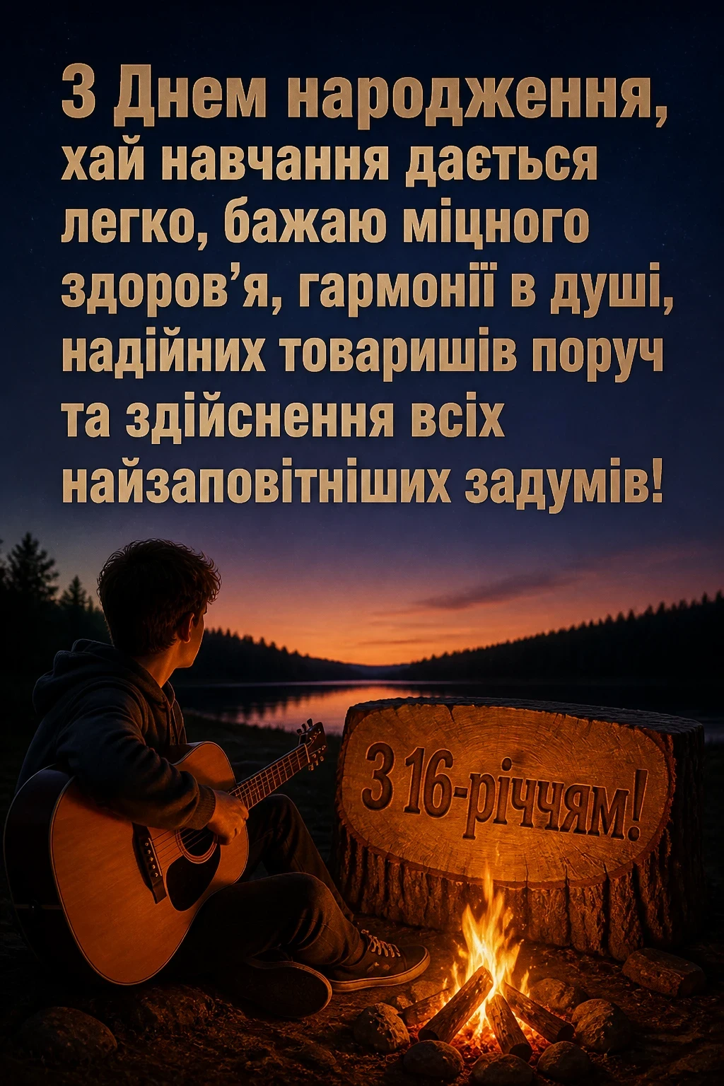 привітання з 16-річчям хлопця