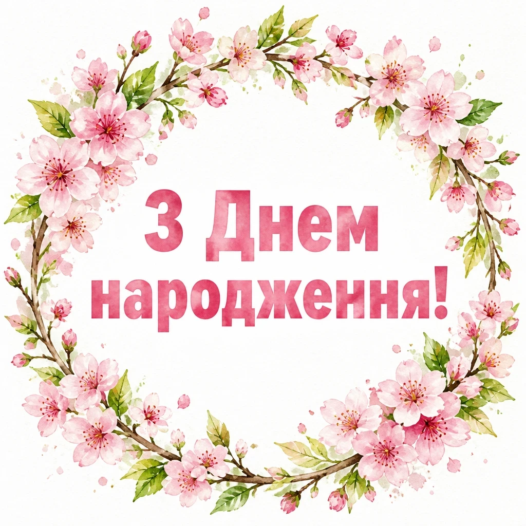 Привітання з днем народження для найкращої подруги з квітами в картинках