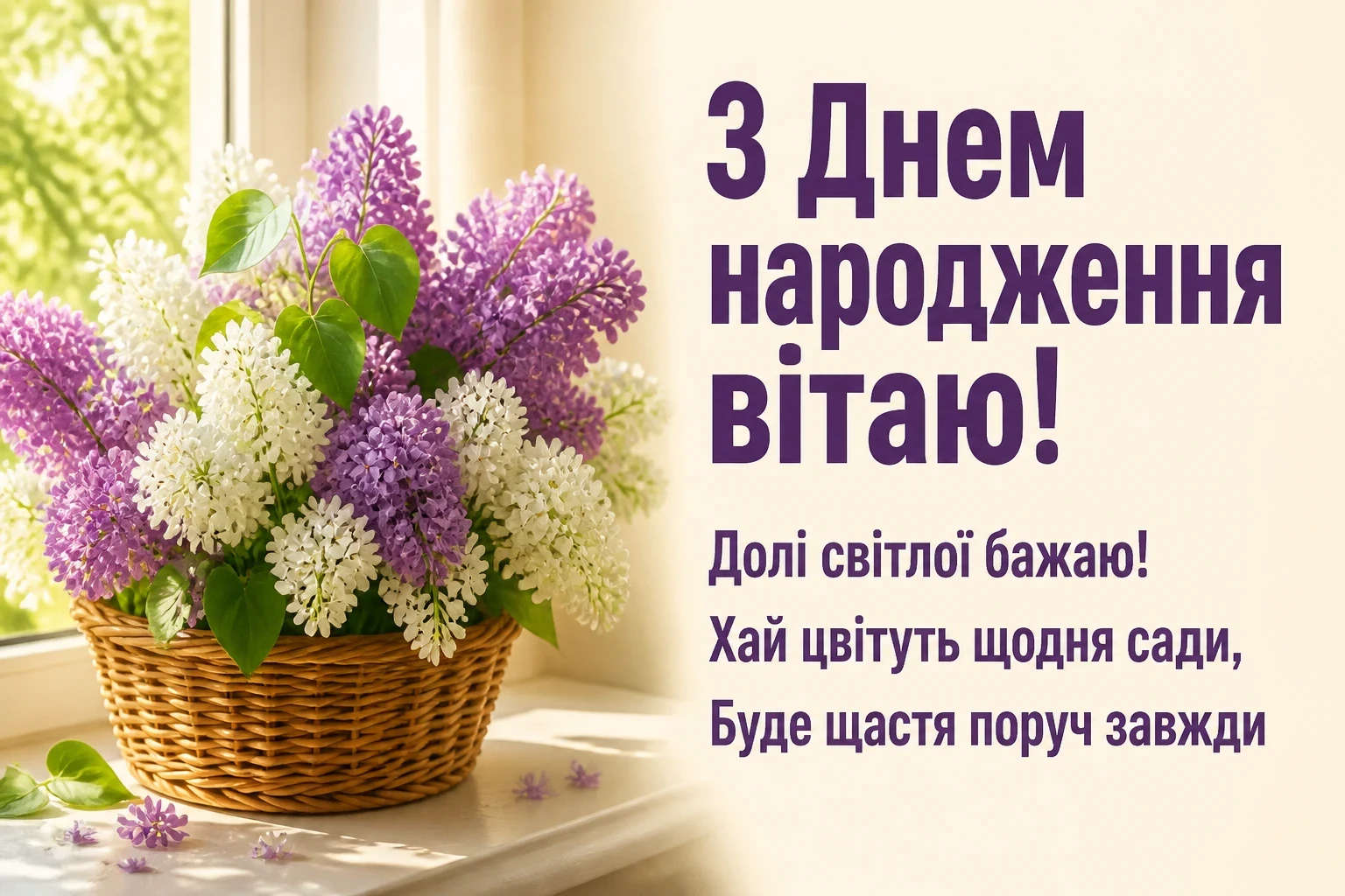 Привітання з днем народження для найкращої подруги з квітами в картинках