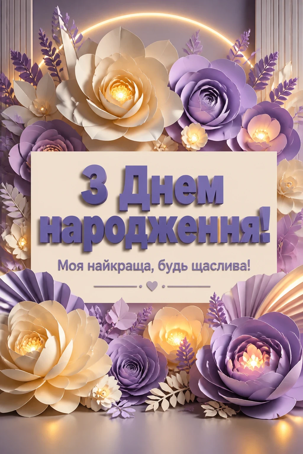 Привітання з днем народження для найкращої подруги з квітами в картинках