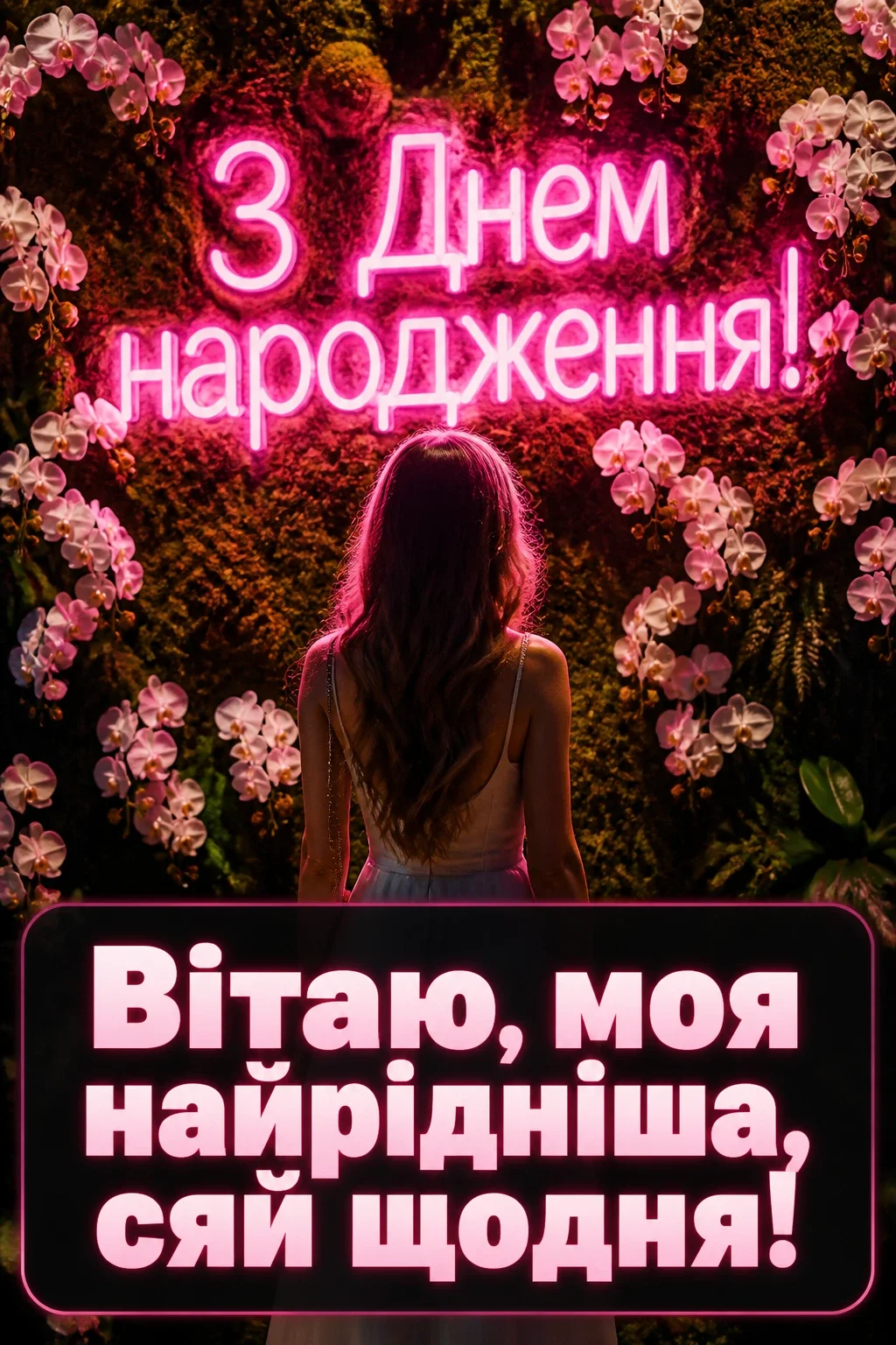 Привітання з днем народження для найкращої подруги з квітами в картинках