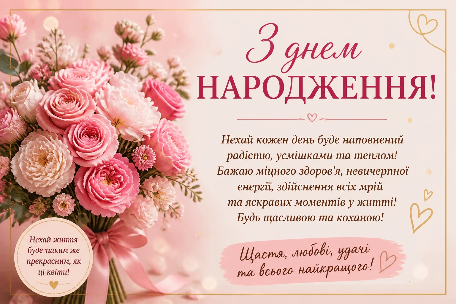 Привітання з днем народження та откритки Привітання з днем народження та откритки