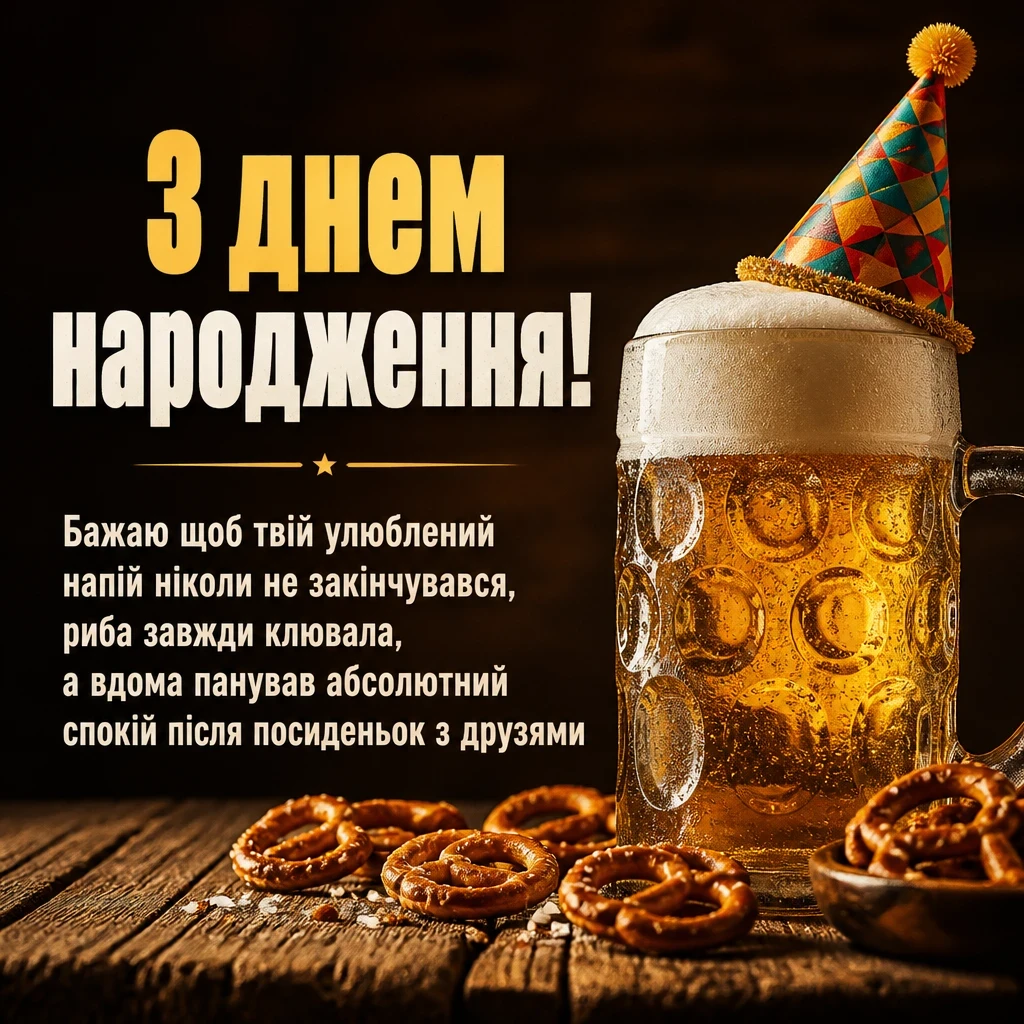 привітання мужчині з днем народження своїми словами